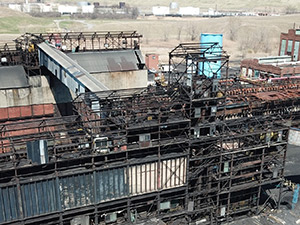 April 2021 - Breaker Building after Asbestos Containing Materials were removed