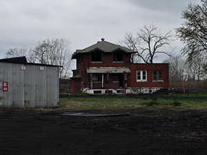 April 2021 - Mansion preparations for demolition