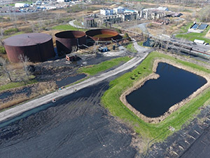 April 2021 - Water Treatment Area preparations for Stack Viewing event