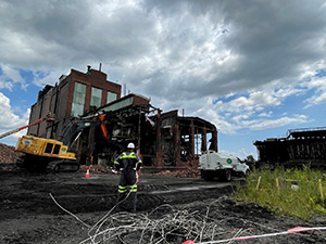 August 2021 - Demolition of Water Treatment Building at Boiler House