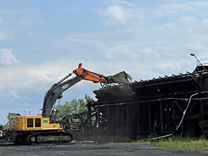 August 2021 - Demolition of Coke Conveyor Trestle