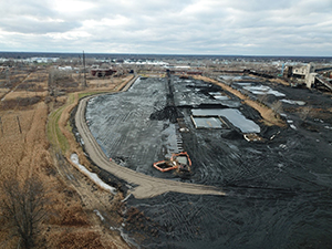 December 2020 - Reconstructed South Ditch Road and regraded South Coal Yard