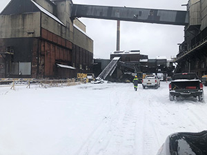 February 2021 - Processing metal from coke-handling building