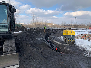 February 2022 - Conveyance line installation northest of manifold