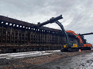 February 2022 - East cross over pipe removal