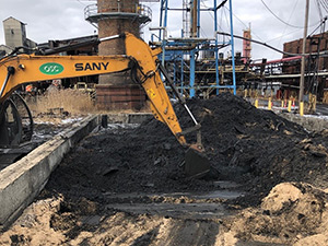 January 2021 - Stabilization of sediment from box culvert