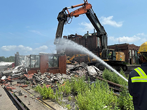 July 2021 - Rail scale building demolition