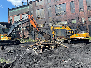 July 2021 - Processing pipe from Boiler House