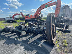 July 2021 - Processing equipment from the Compressor Building for recycling