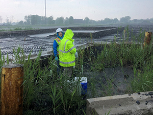 July 2021 - Sampling of coal yard tunnel water