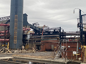 March 2021 - Asbestos abatement - coal-handling building roof