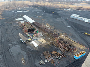 March 2021 - Controlled demolition - compressor building