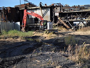 November 2020 - Test pit excavation - east of Battery