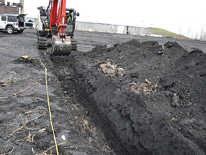 November 2020 - Test trench - east end of Coal Yard