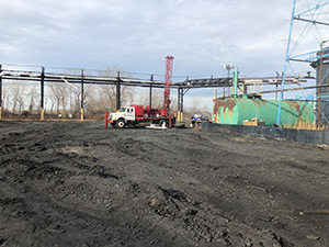 November 2020 - Drilling - west end of former Coke Rail Yard