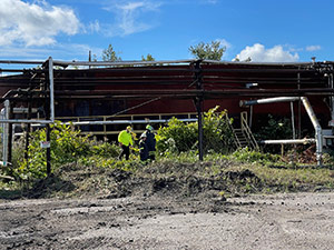 September 2021 - Removal of acid storage tank area