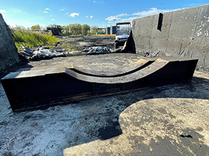 September 2021 - Secondary containment after oil tank removed