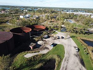 September 2021 - Preparation for cleaning Wastewater Treatment Tanks