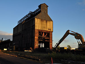 September 2021 - Debris removal from coal charging in preparation for demolition